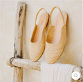 Woven Raffia Slingback Mules | SAAHEL
