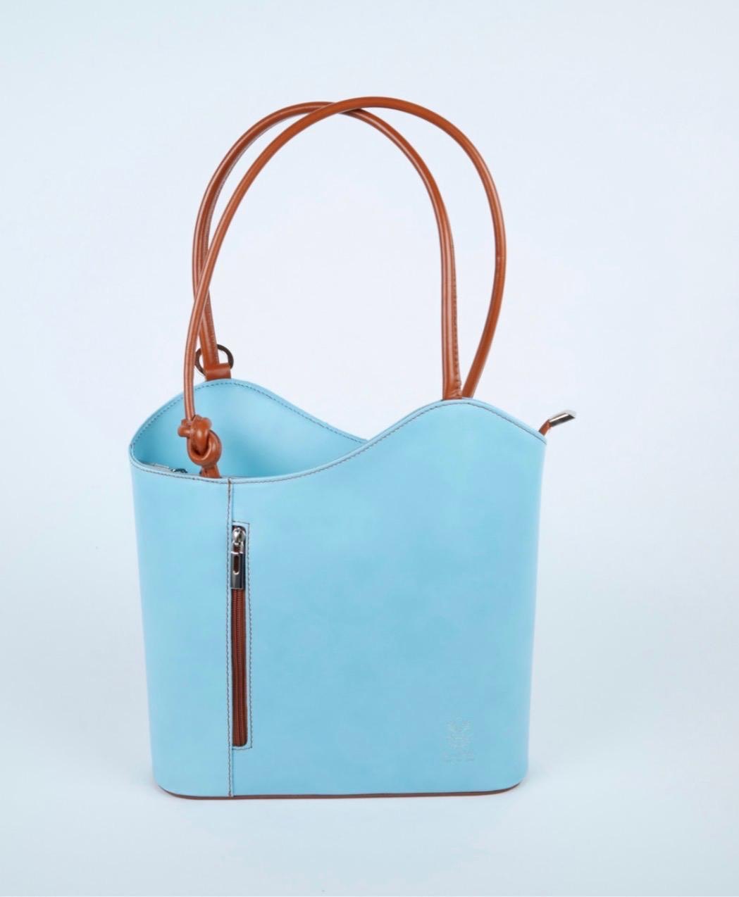 Sky Beige Structured Shoulder Bag | SAAHEL
