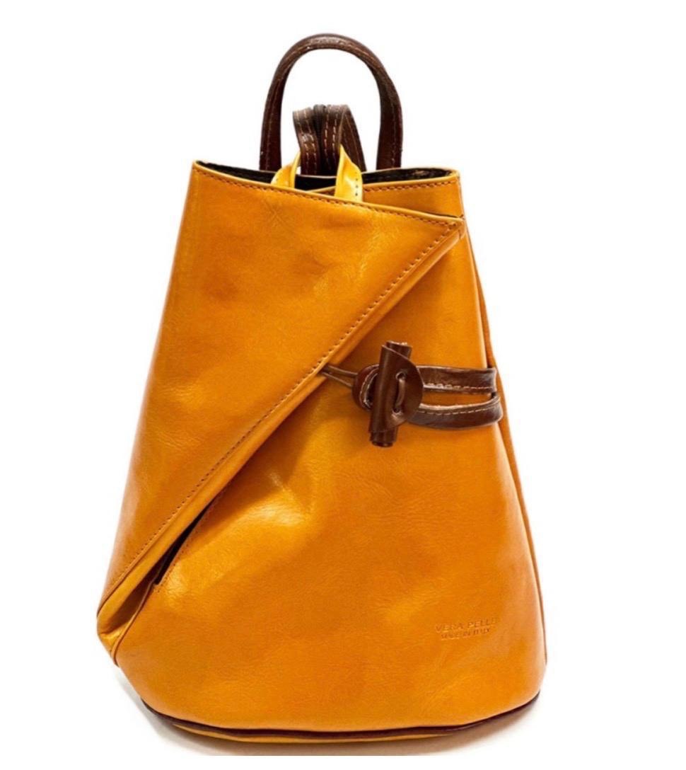 Ochre Structured Bucket Bag | SAAHEL
