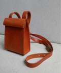 Structured Top-Handle Bag in Bold Orange | SAAHEL
