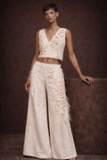 Cowrie Shell Linen Two-Piece Set | SAAHEL
