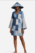 Navy Tonal Geometric Set | SAAHEL
