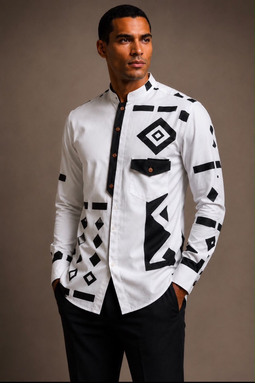 N'Kama Geometric Shirt