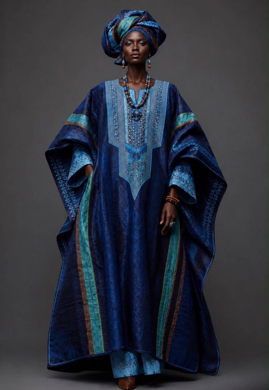 Royal Indigo Boubou