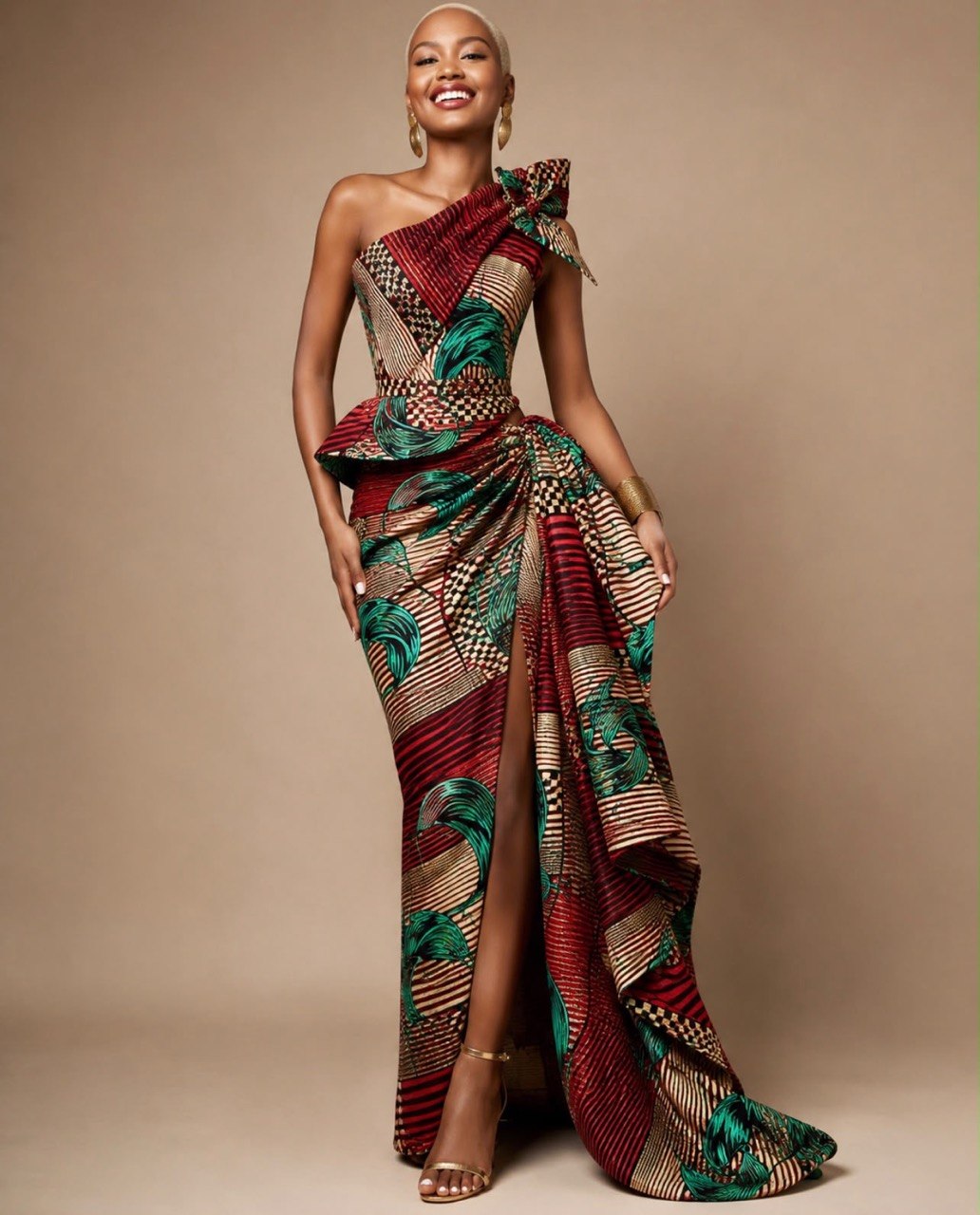 Sculpted Wrap Gown