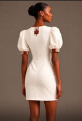 SAAHEL Cocoa Print Mini Dress