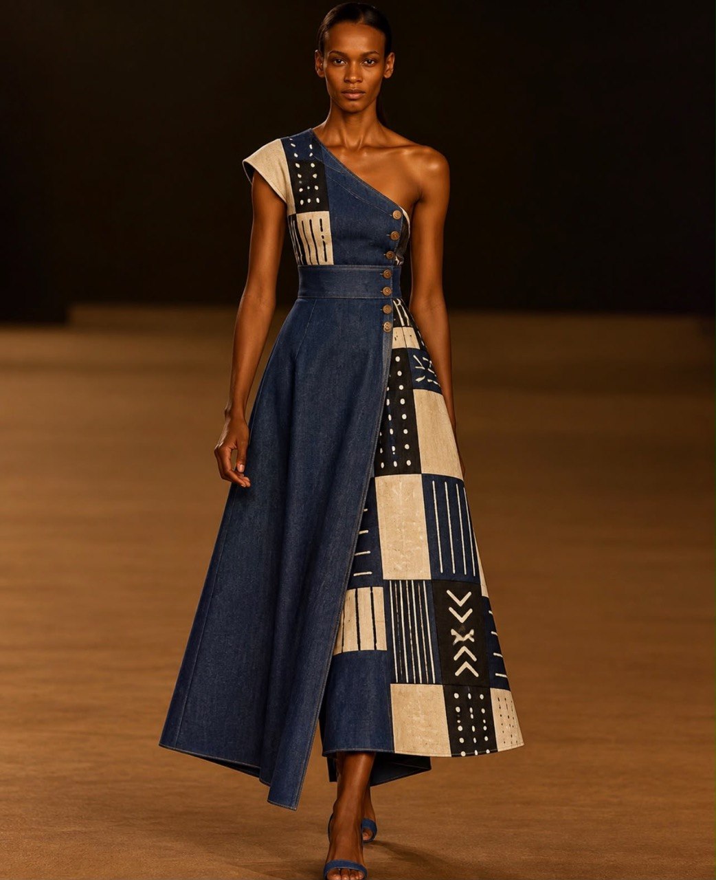 KAYA Indigo Asymmetrical Dress