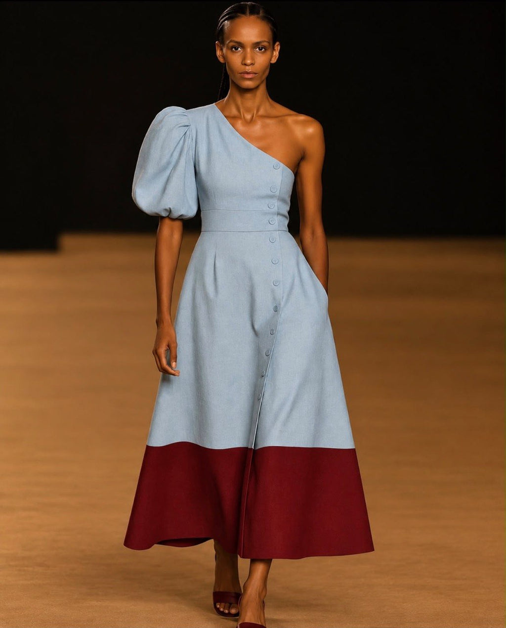 AZURÉ One-Shoulder Dress
