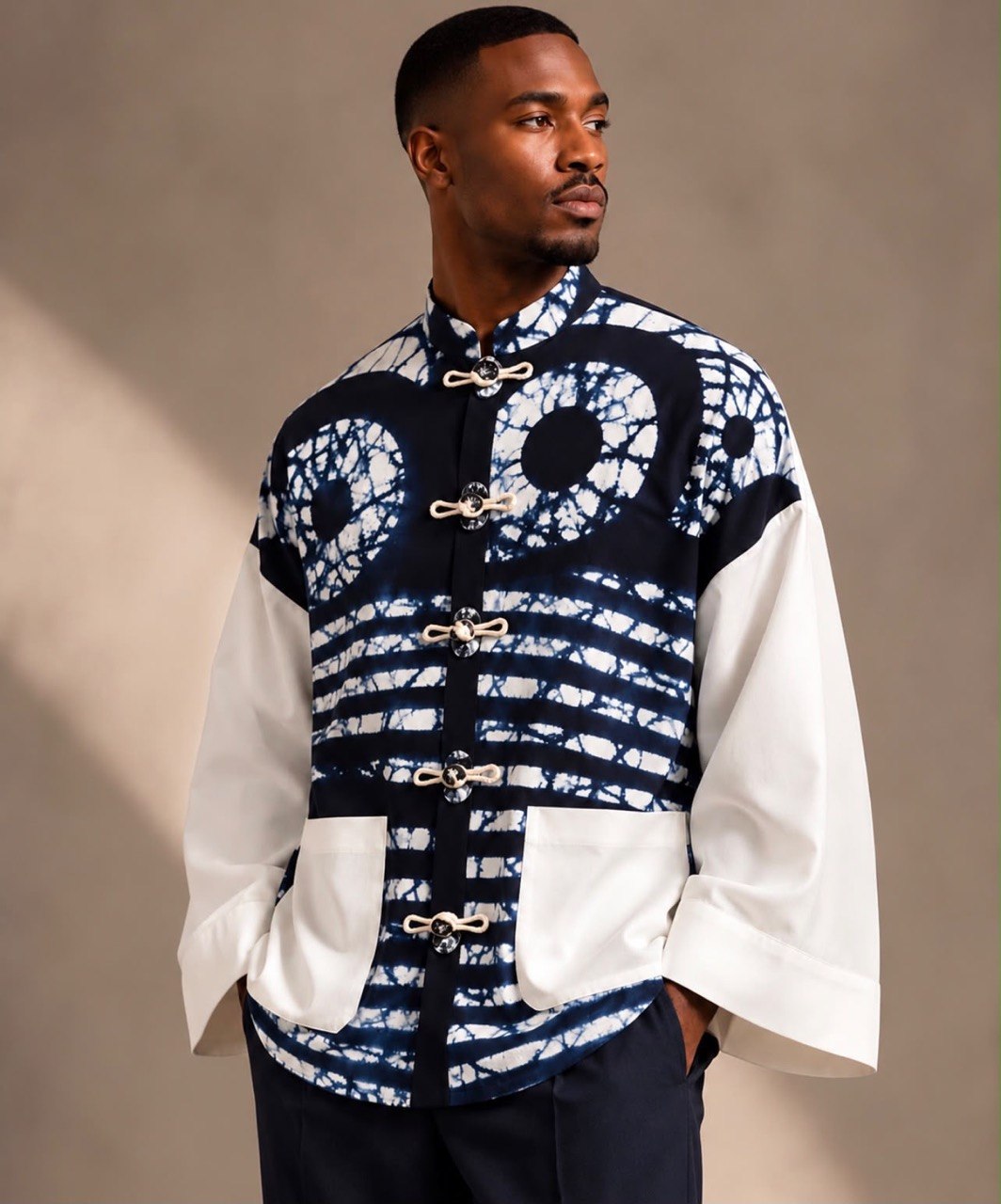 N'KÔ Indigo Batik Jacket