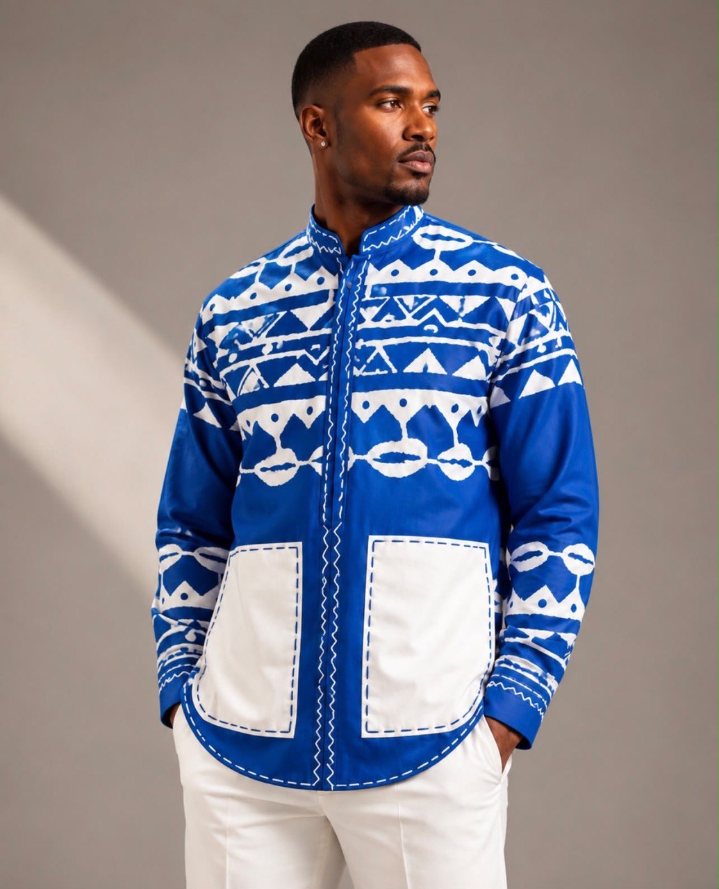 KÉRAN Indigo Shirt Jacket